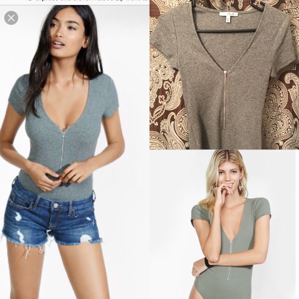 Express grey bodysuit